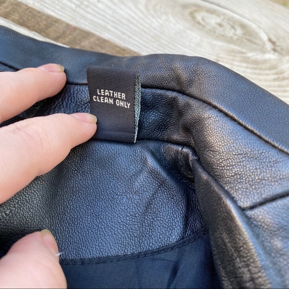 Valerie Stevens black leather jacket petite PM - Picture 6 of 6